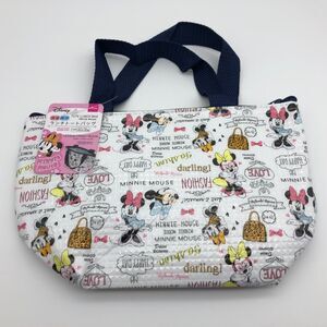 NEW Disney Minnie Mouse Thermal Lunch Tote Bag Daiso Japan GREAT GIFT